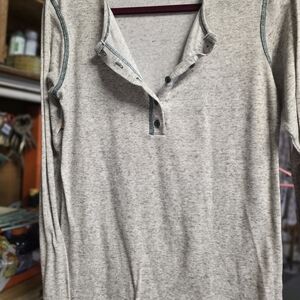 David Kahn Gray Long Sleeve Top